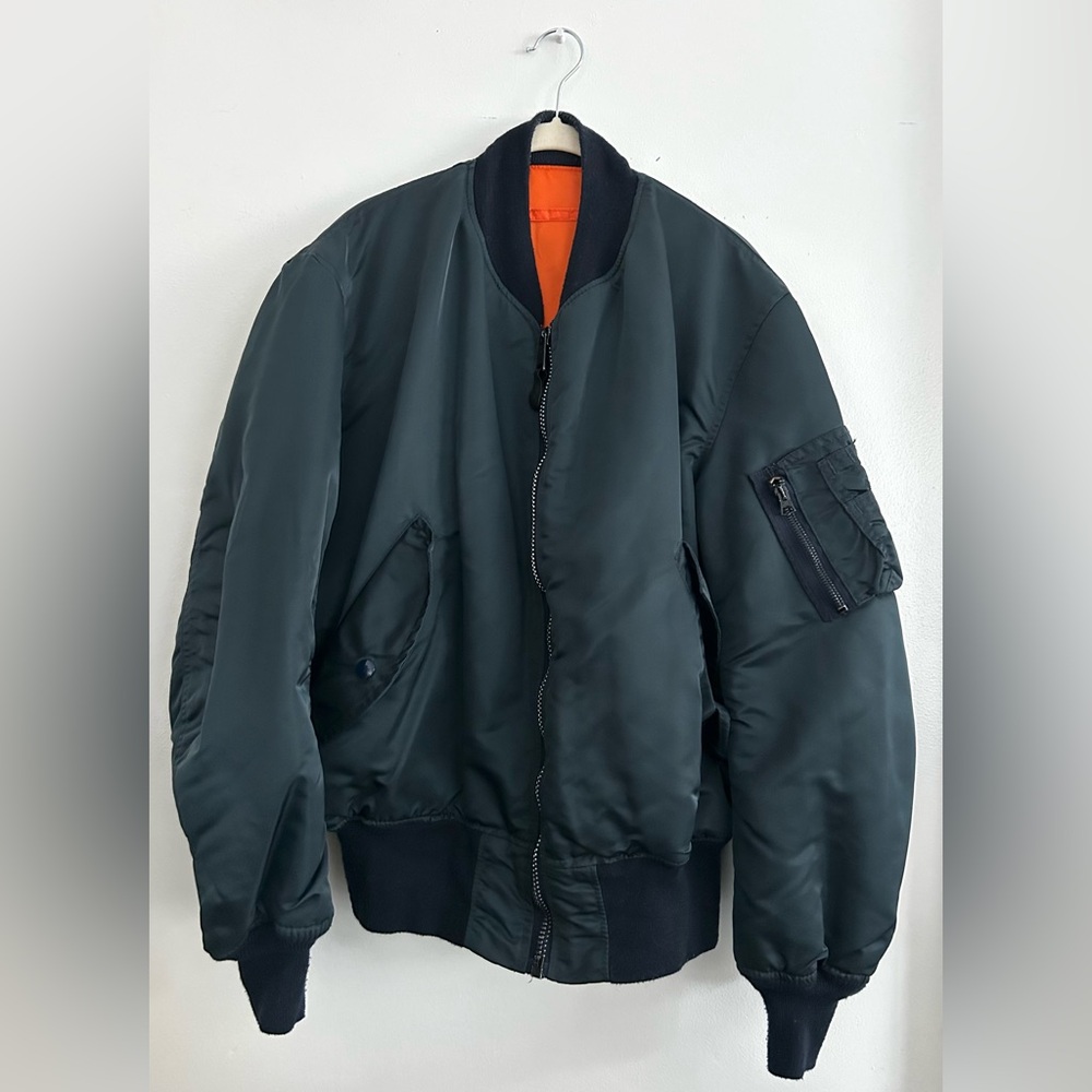 (SOLD) Vintage Greenbrier Industries MA-1 Bomber Jacket Men's (M)